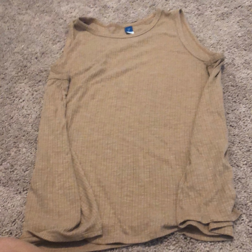 This is a tan old navy tank top in a extra large in women and from old navy